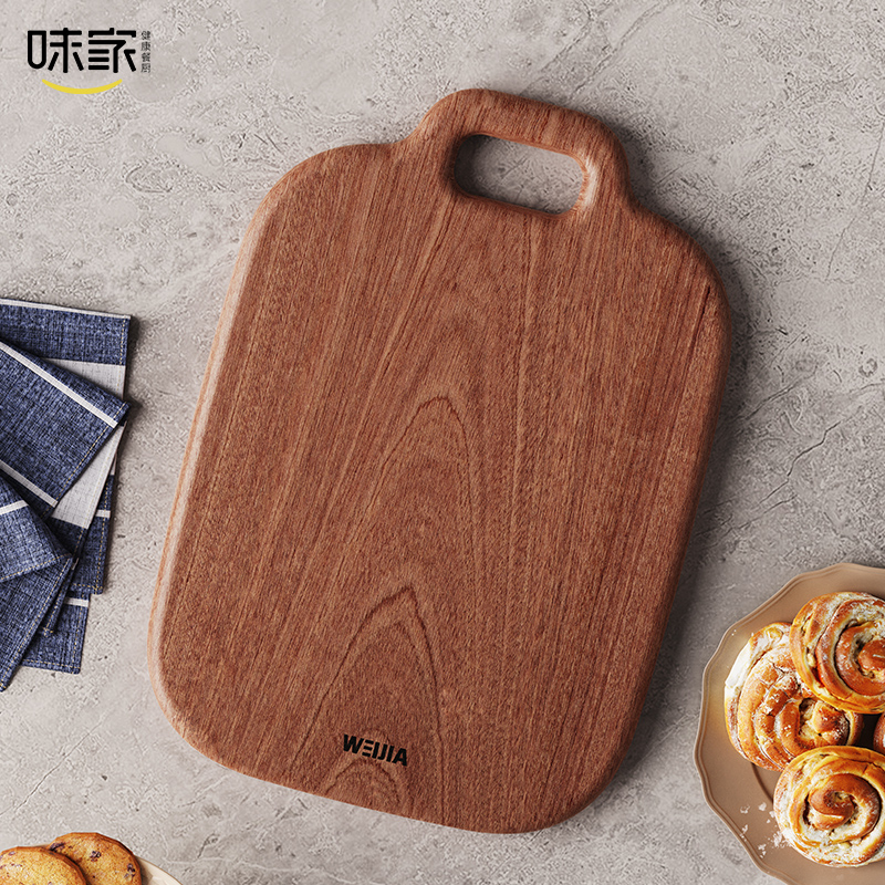 味家乌檀木菜板全整木一体无拼接抗菌防霉实木菜板家用双面切砧板