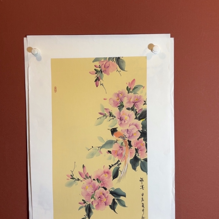 国画听兰老师花鸟