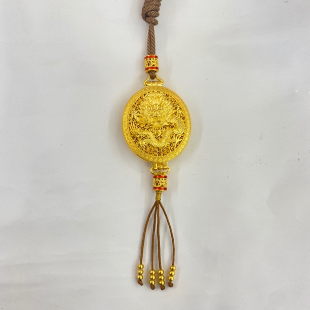 【聚鑫黄金】足金999龙凤呈祥吊坠JA2