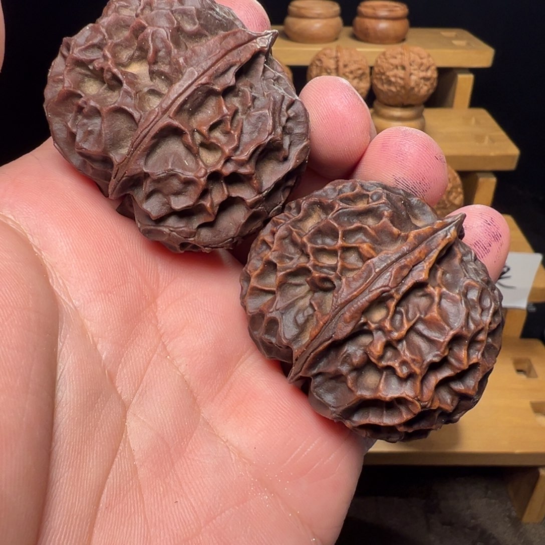吊坠文玩核桃凤凰牡丹44mm