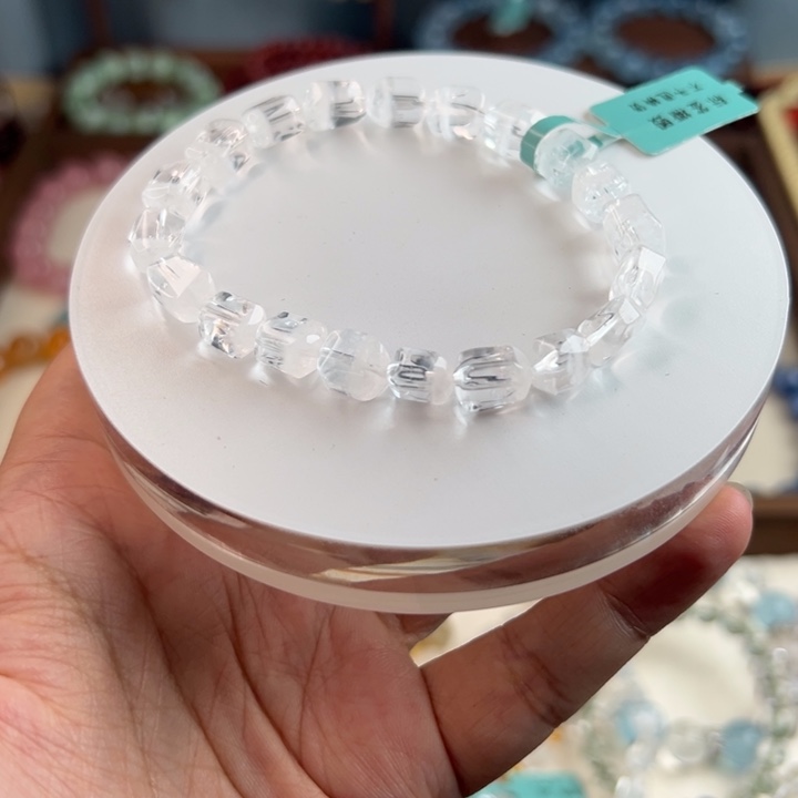 奶***.发晶手链未镶嵌拍三个链接