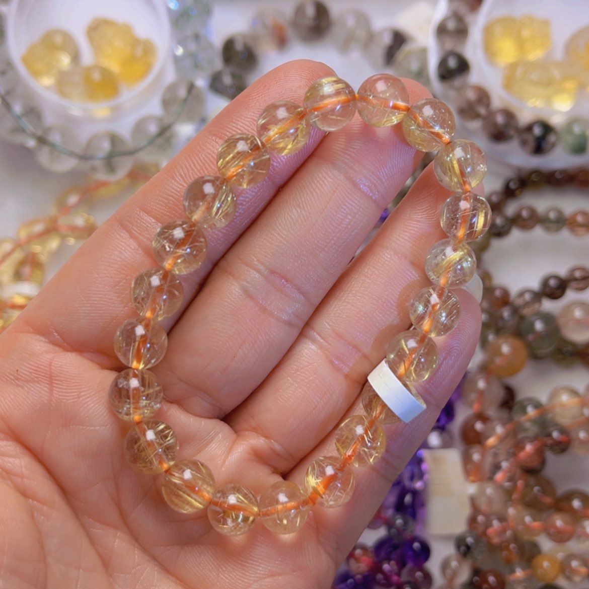 【闪购商品】水晶手链未镶嵌金发晶