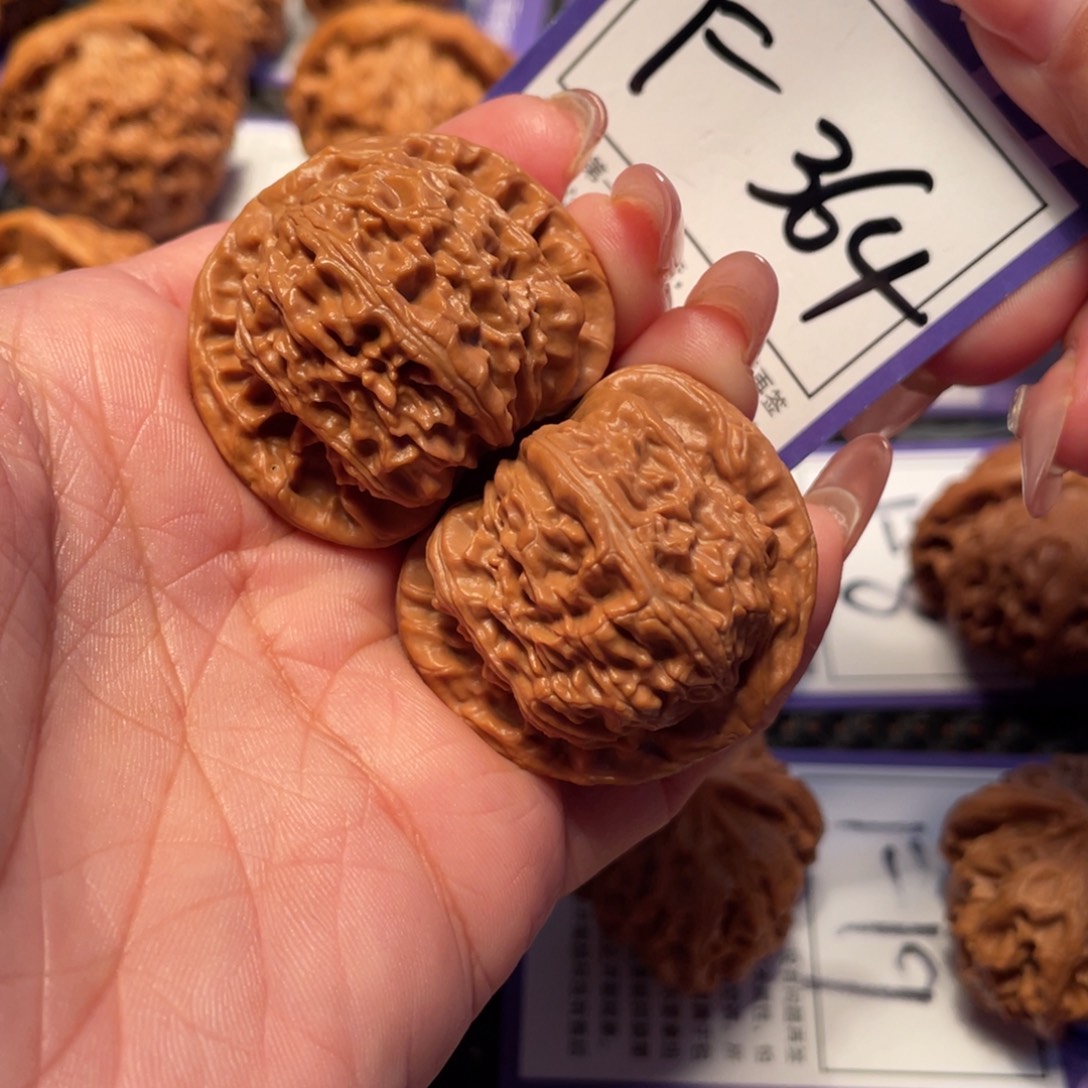 文玩核桃把件364号白狮子，38