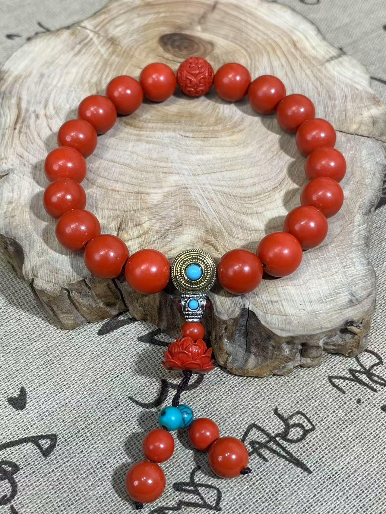 含辰砂工艺品水飞砂高精品手持