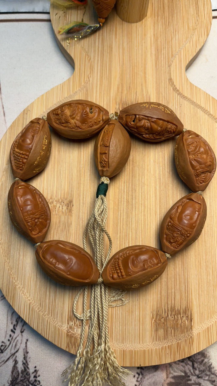 佛魔一念心经款橄榄核手串