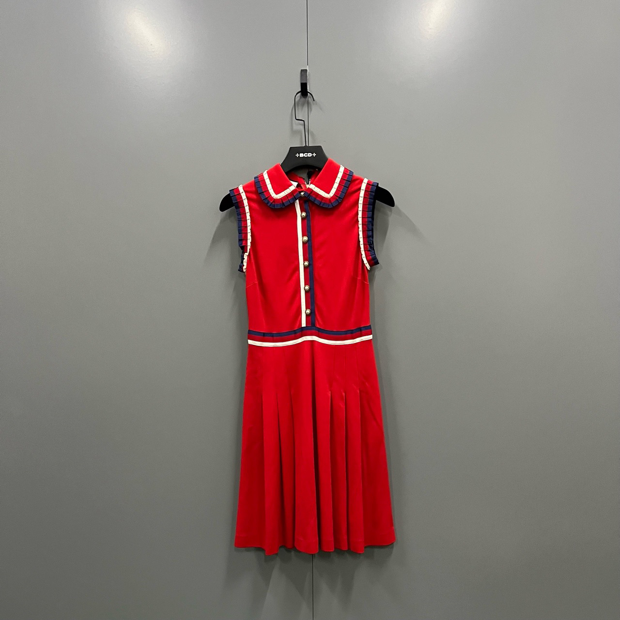 GUCCI 古驰 条纹无袖连衣裙 S码/95新/11000/无配件 fg205213