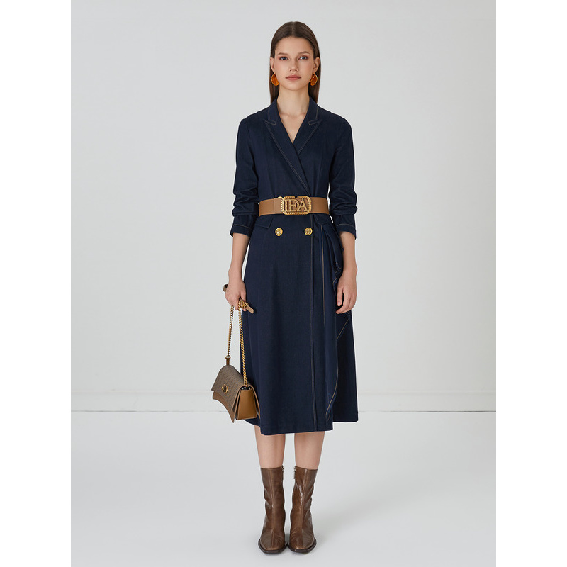 【诗语】莱芙艾迪儿中长袖连衣裙1E3L94052