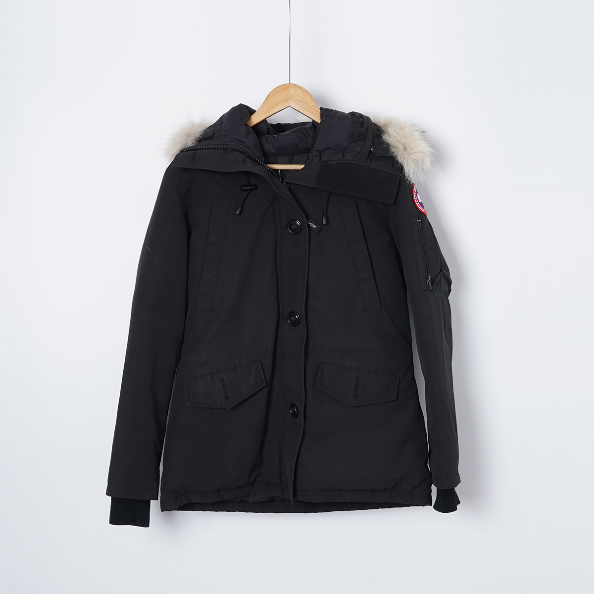 99新 CANADA GOOSE 白鸭绒/TH1905/羽绒服时尚加厚外套/L码