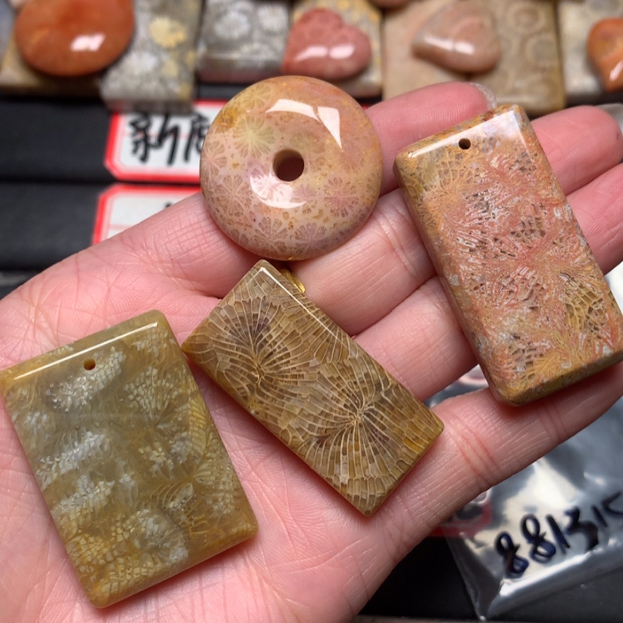 【闪购商品】硅化玉颈饰未镶嵌星*