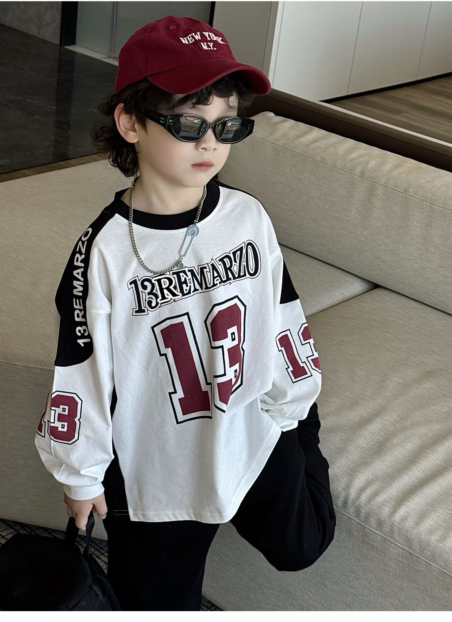 男童长袖纯棉T恤春秋款2025新款儿童纯棉打底衫百搭上衣体恤长袖