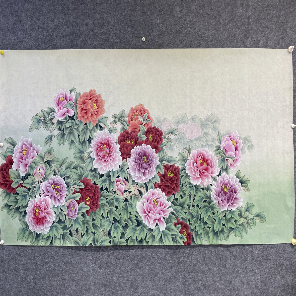 手绘国画（花开富贵）
