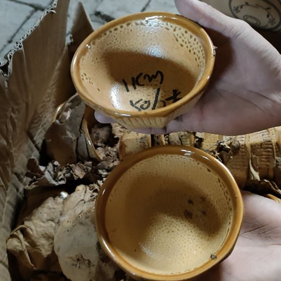 陶瓷老货粗碗两支陶瓷碗