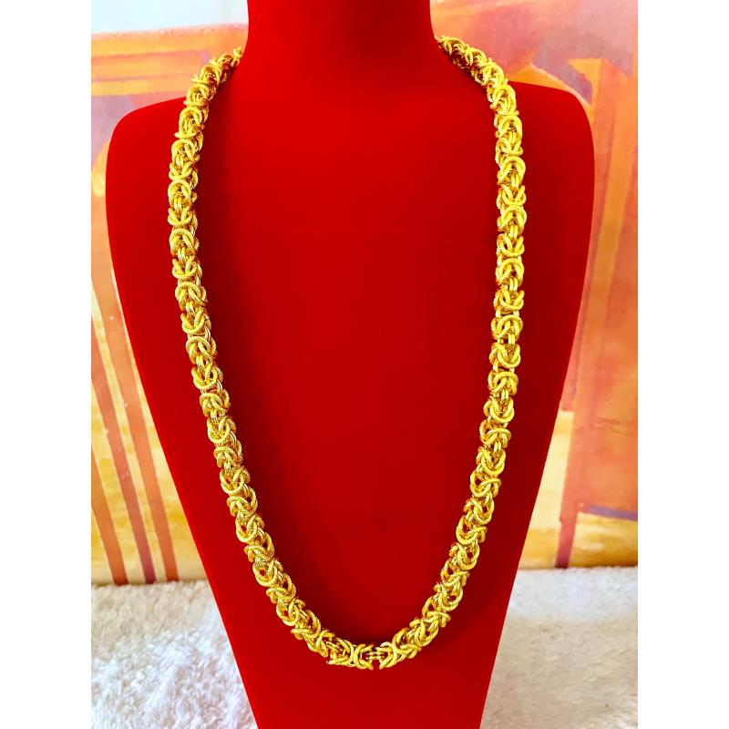 合金项链 【龙骨项链】不掉色不褪色手工精美时尚大气金色 