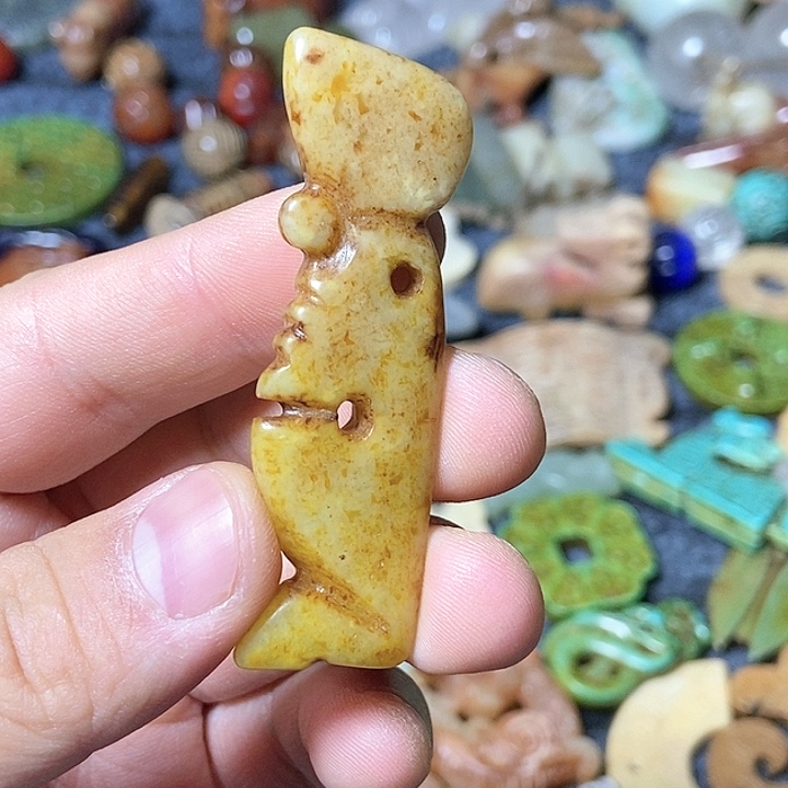 和田玉未镶嵌颈饰183