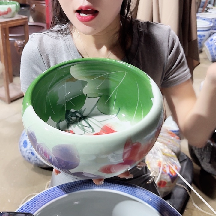瓷片口径23厘米 高度13厘米