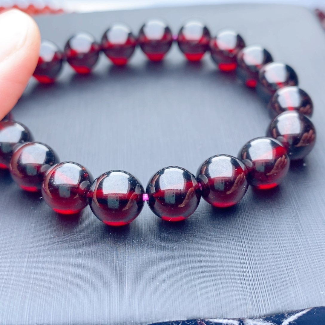 石榴石手链未镶嵌月*儿压箱底