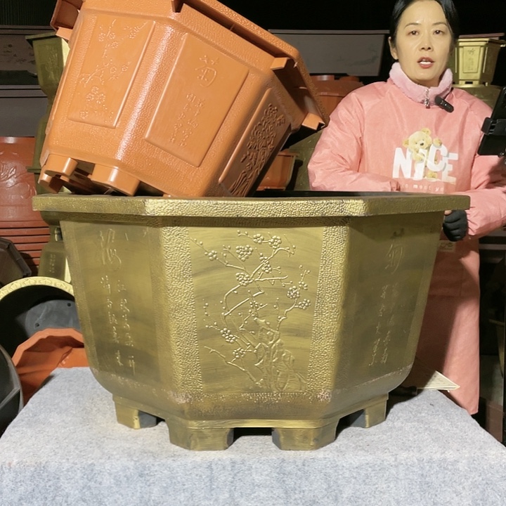 正***强圆盆古铜一米两个