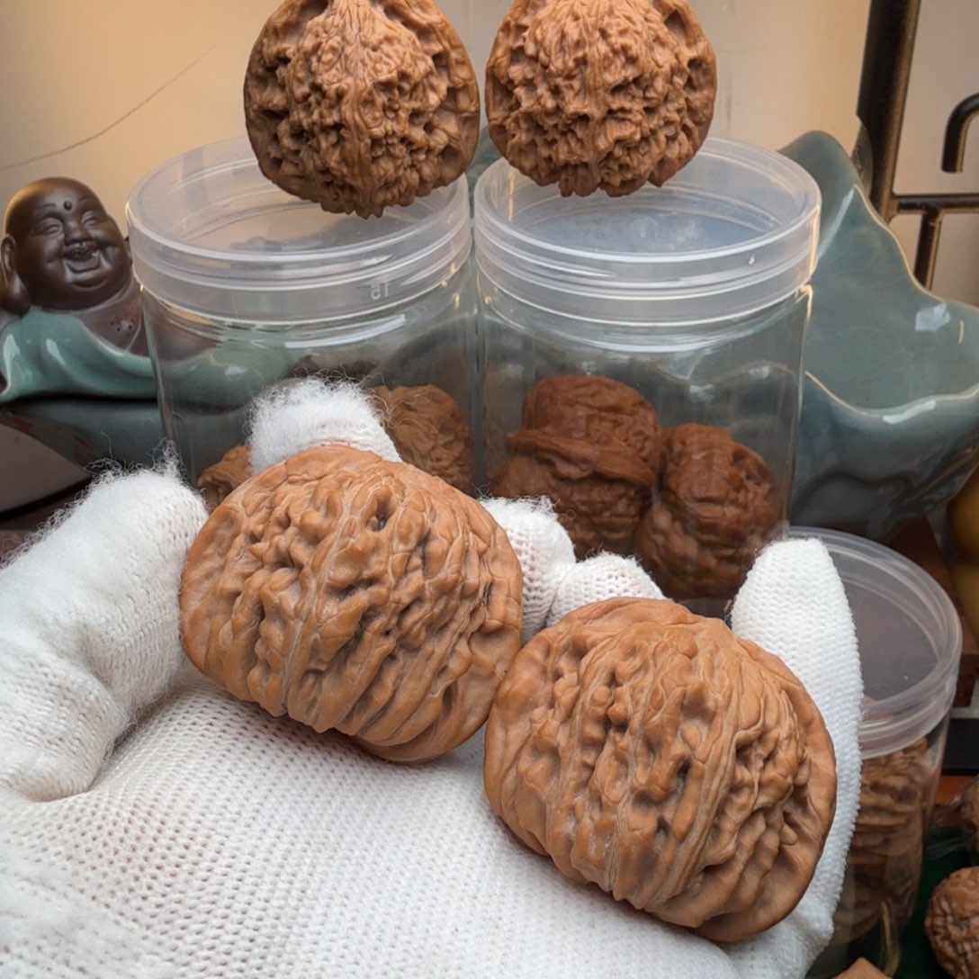 核桃文玩核桃吊坠 四座楼42练手对儿