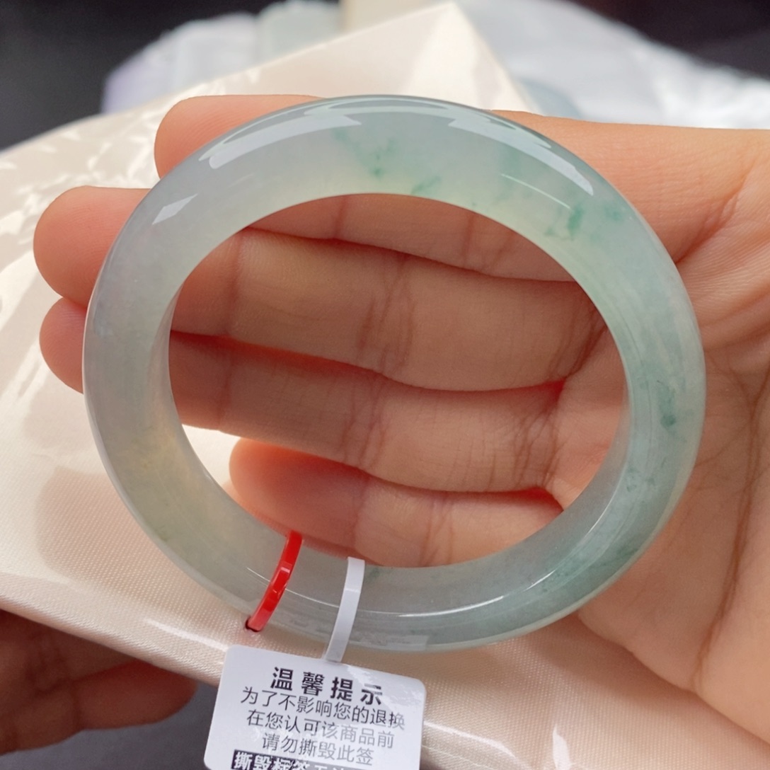 翡翠手镯未镶嵌5253正圈