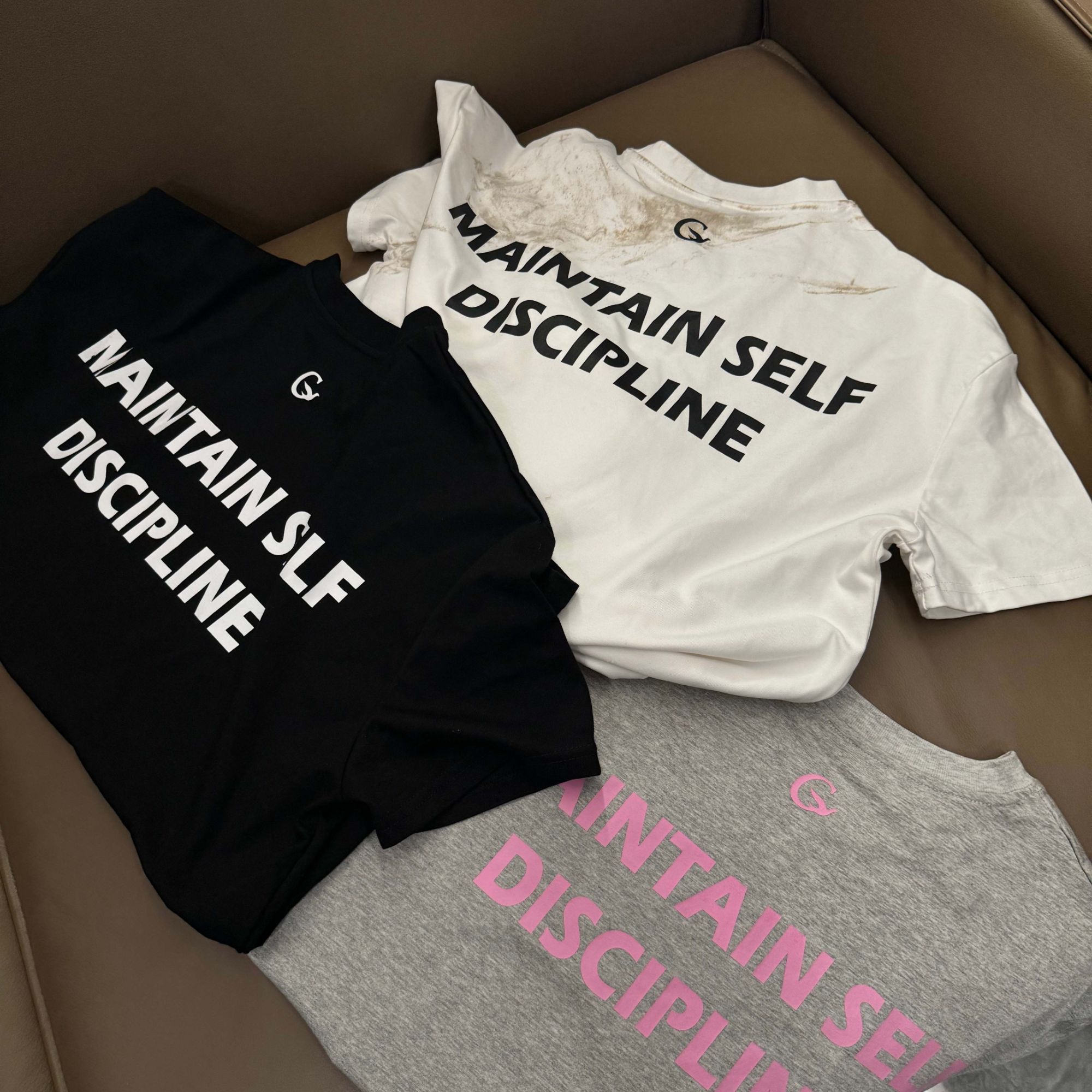 GTAL印花夏季美式T纳维亚科技面料健身运动冰皮速干弹力圆领短袖