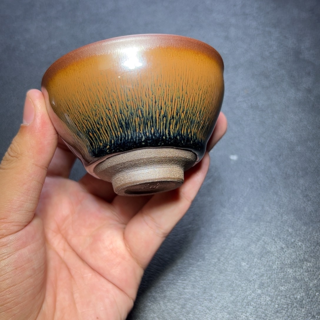 茶盏兔毫建窑建盏主人杯