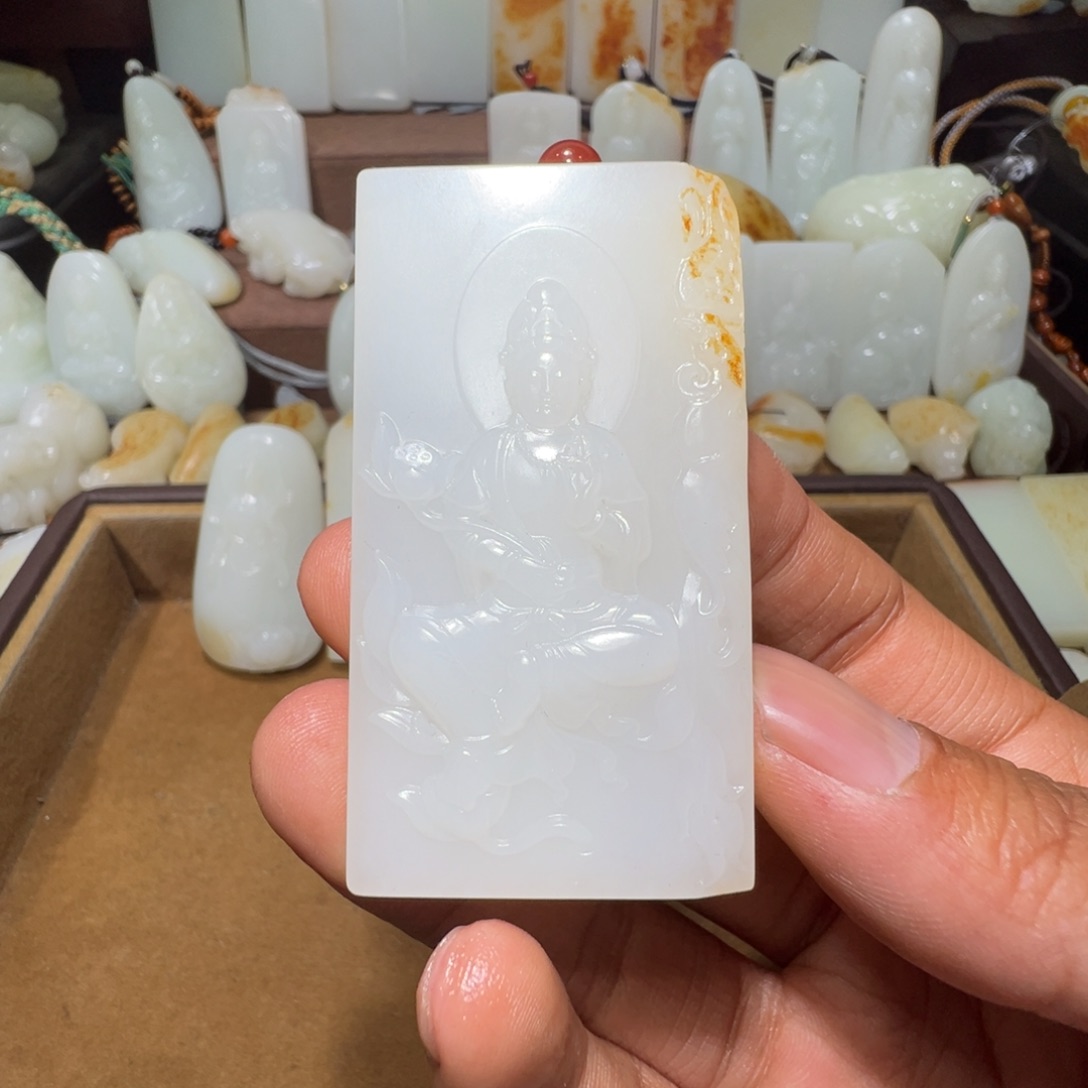 和田玉吊坠(不含链)未镶嵌꧁****