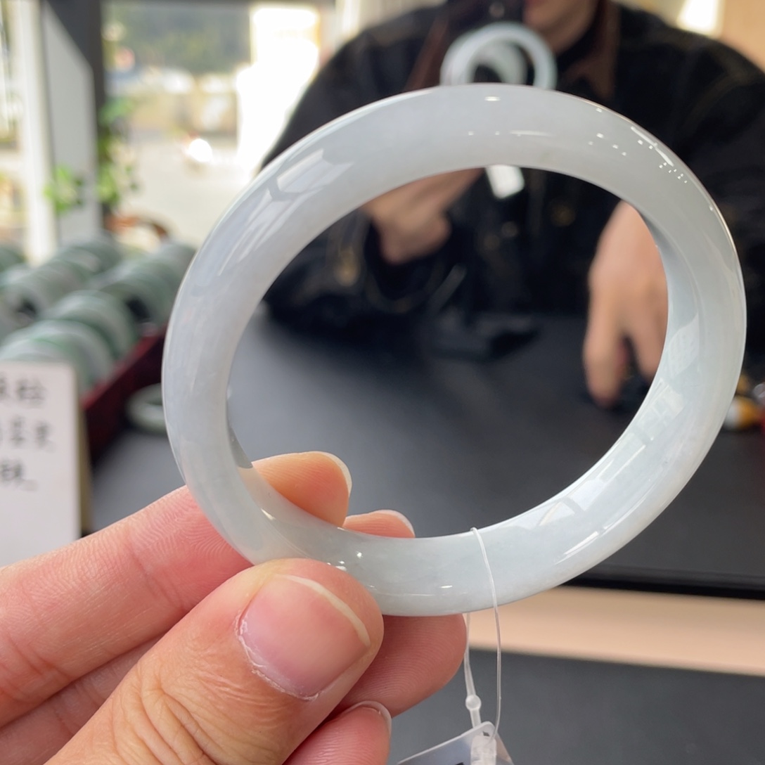 翡翠未镶嵌手镯1号链接57.8