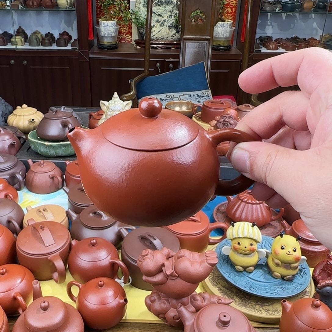 紫砂茶壶西施朱泥