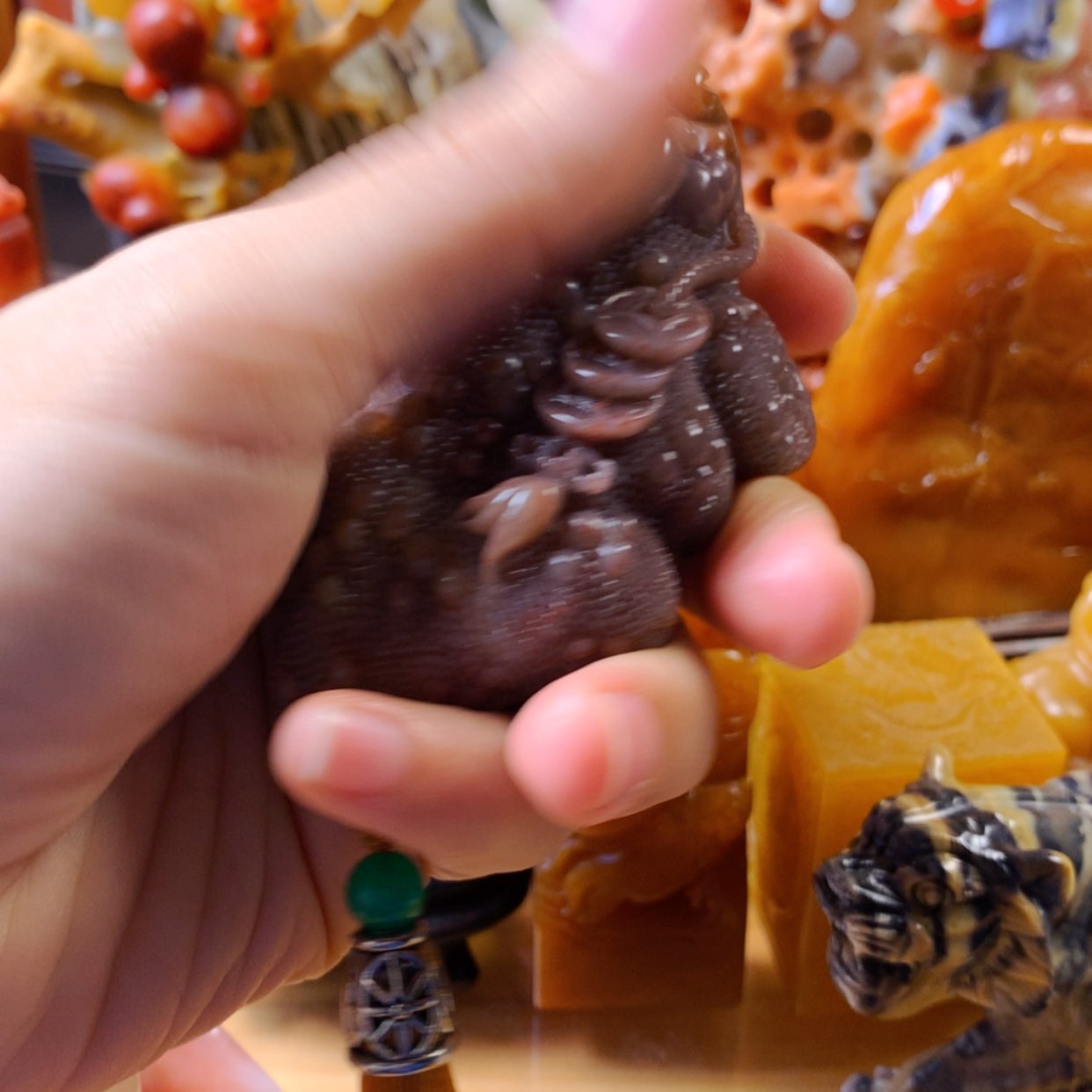 【闪购商品】寿山石随**跑寿山石纯手工雕刻