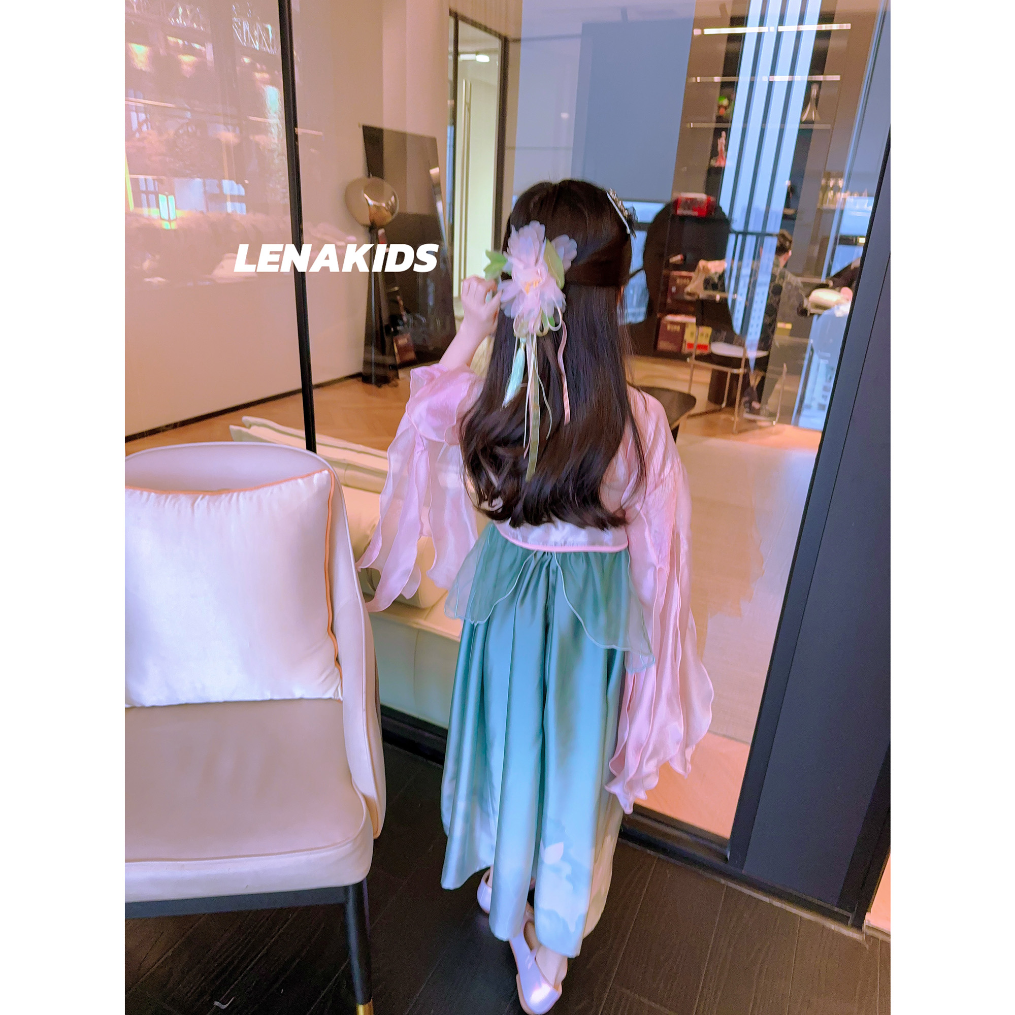 MOANA【现货·荷花公主·超仙汉服仙女裙】高定女宝25030901