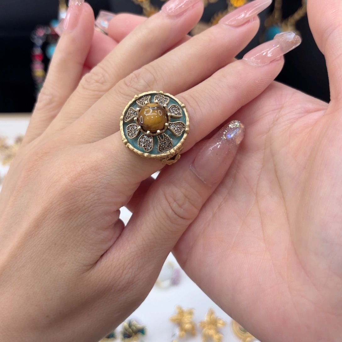 铜合金琉璃925银虎虎