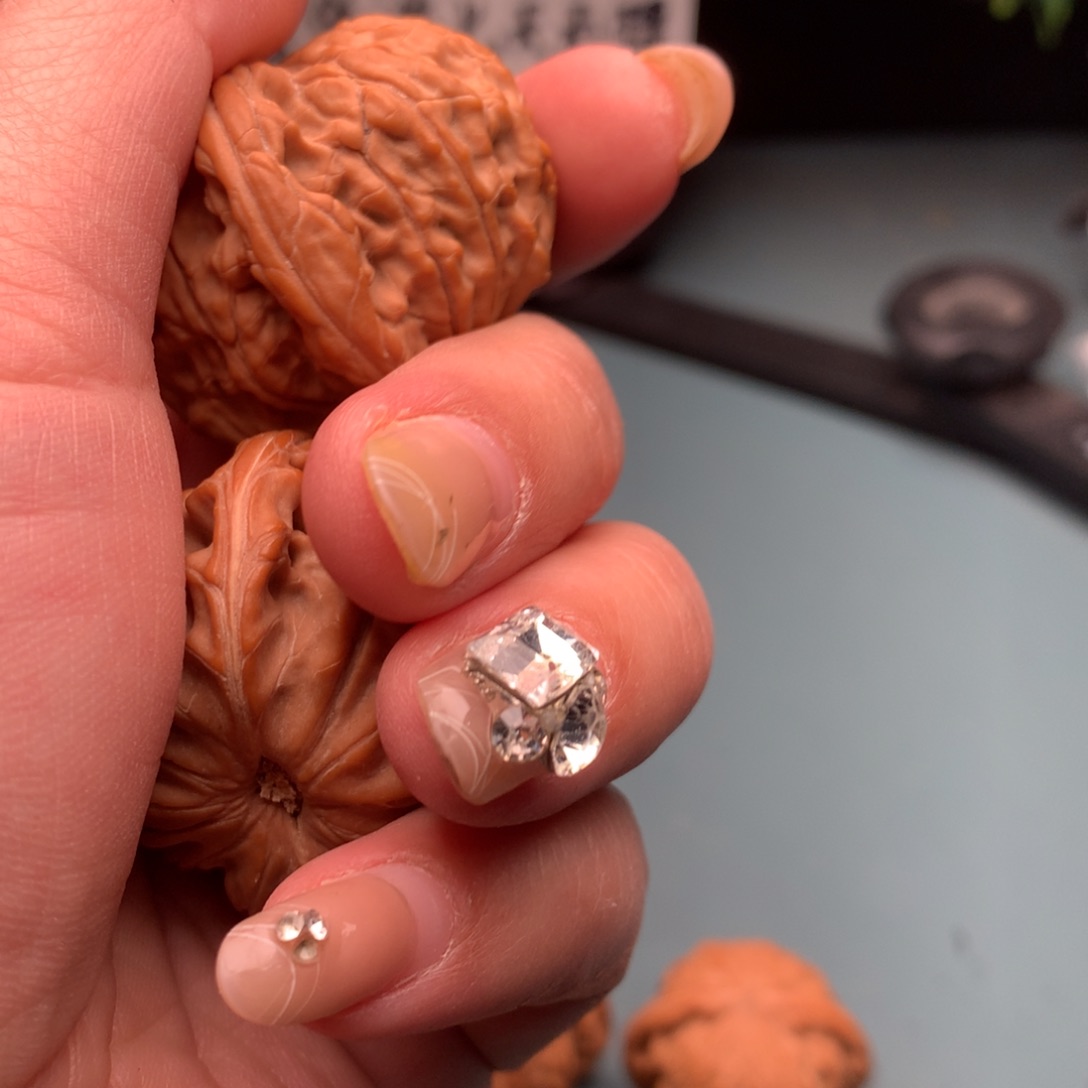 文玩核桃把件磨盘4243不是正磨