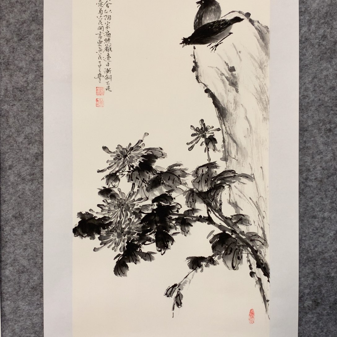国画花鸟作品写意