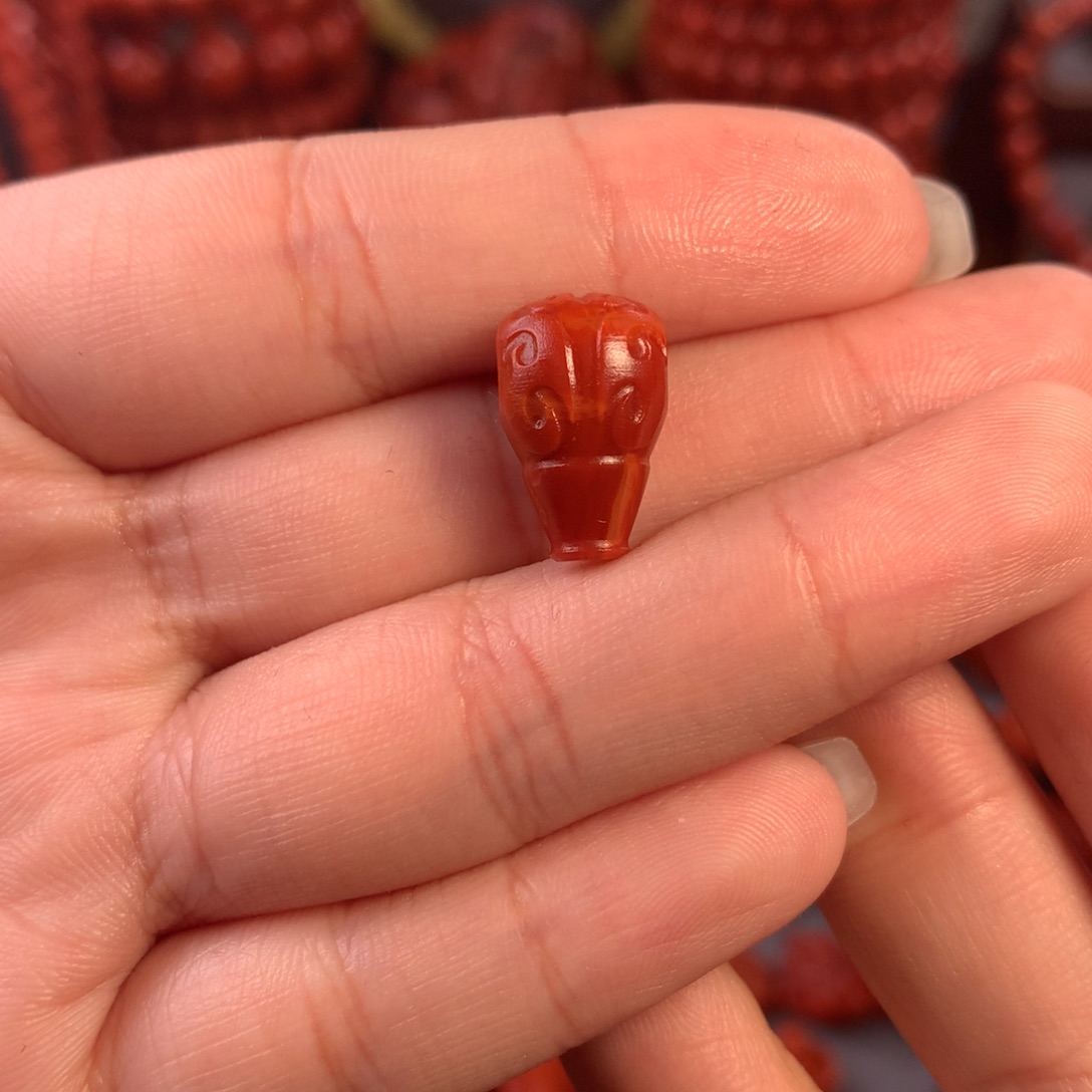 南红玛瑙天然川料瓦西博古三通10➕尺寸未镶嵌