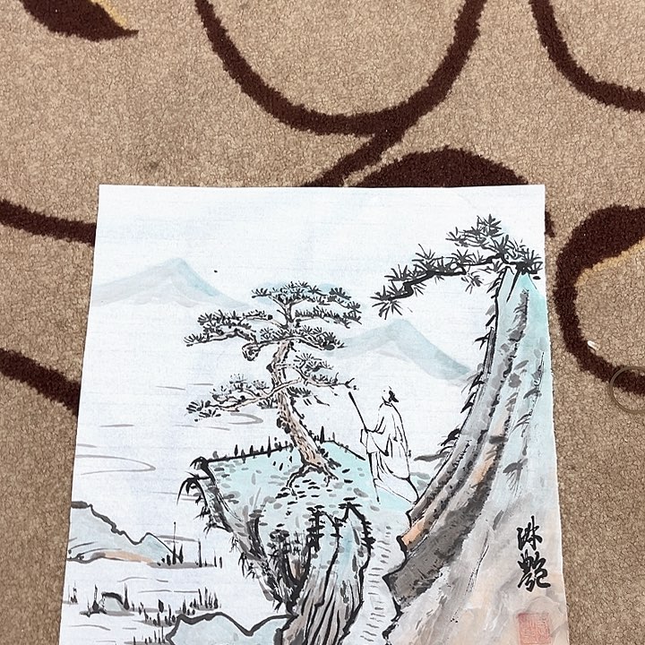 国画李淑艳一平尺