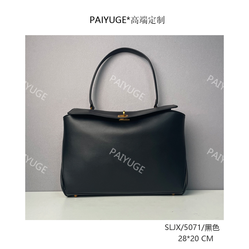 SLJX/5071/黑色 Paiyuge高端订制女士手提单肩包斜挎包5071