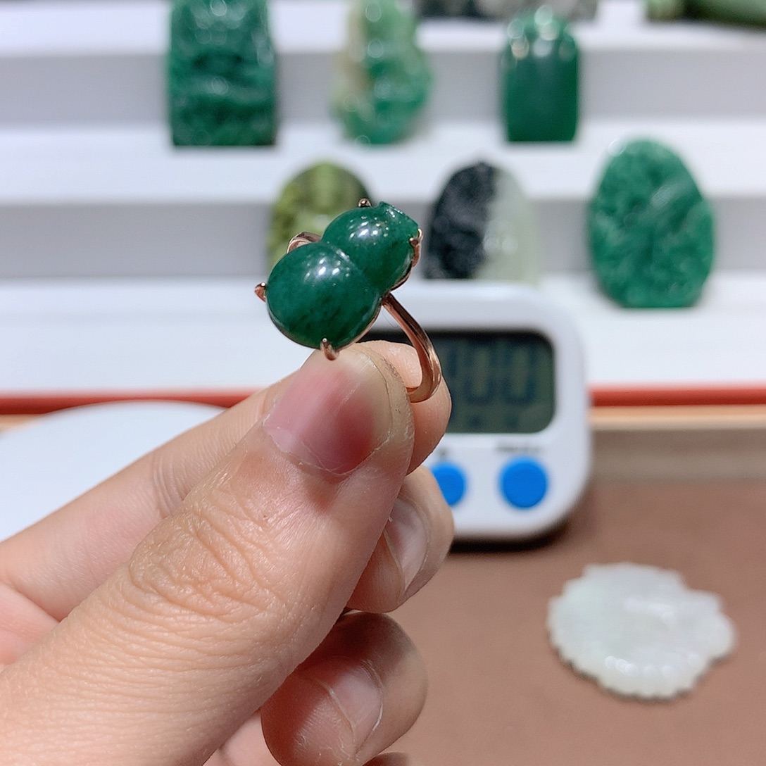 独山玉挂件银S925镶嵌