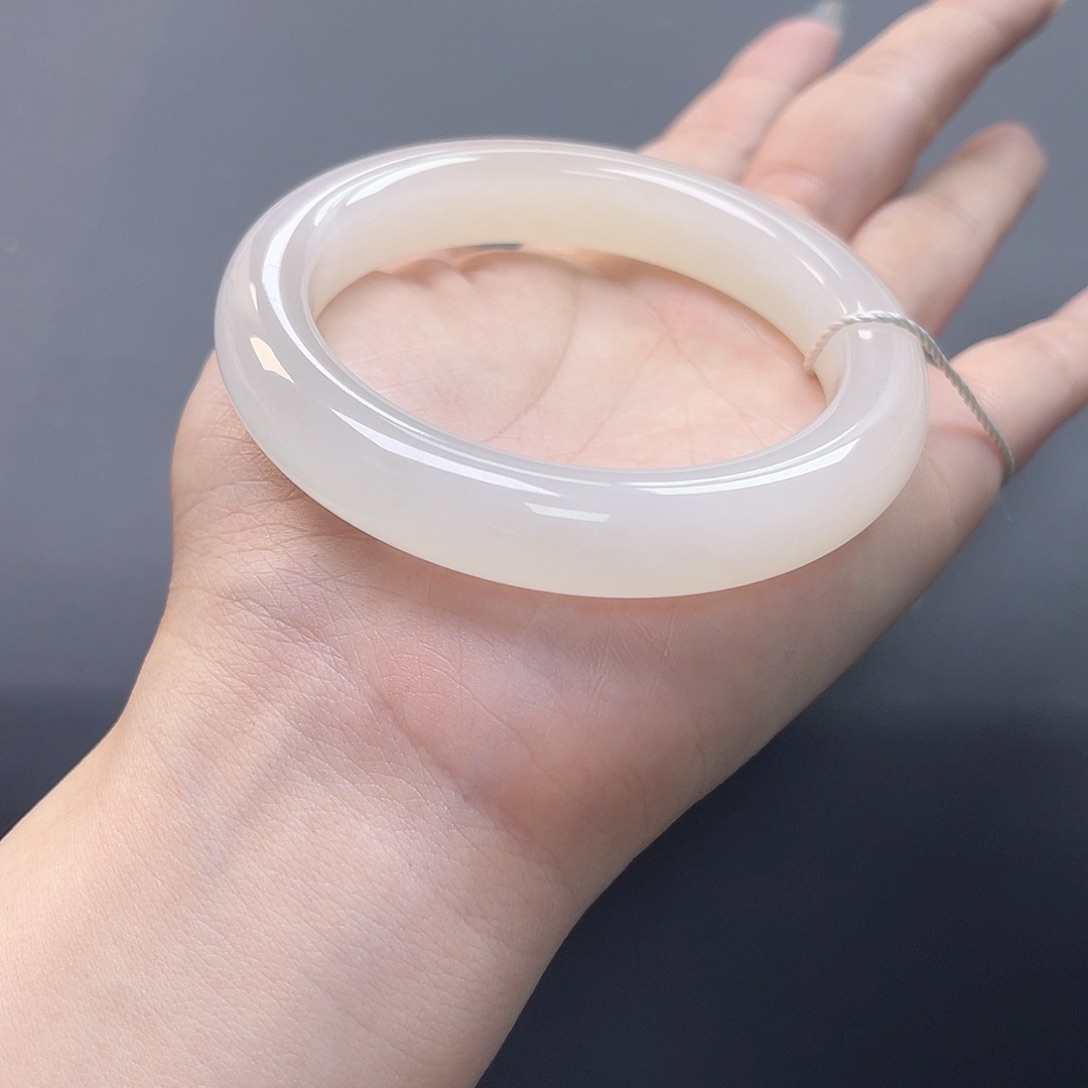 和田玉未镶嵌手镯暖白猫光，福利，无包容