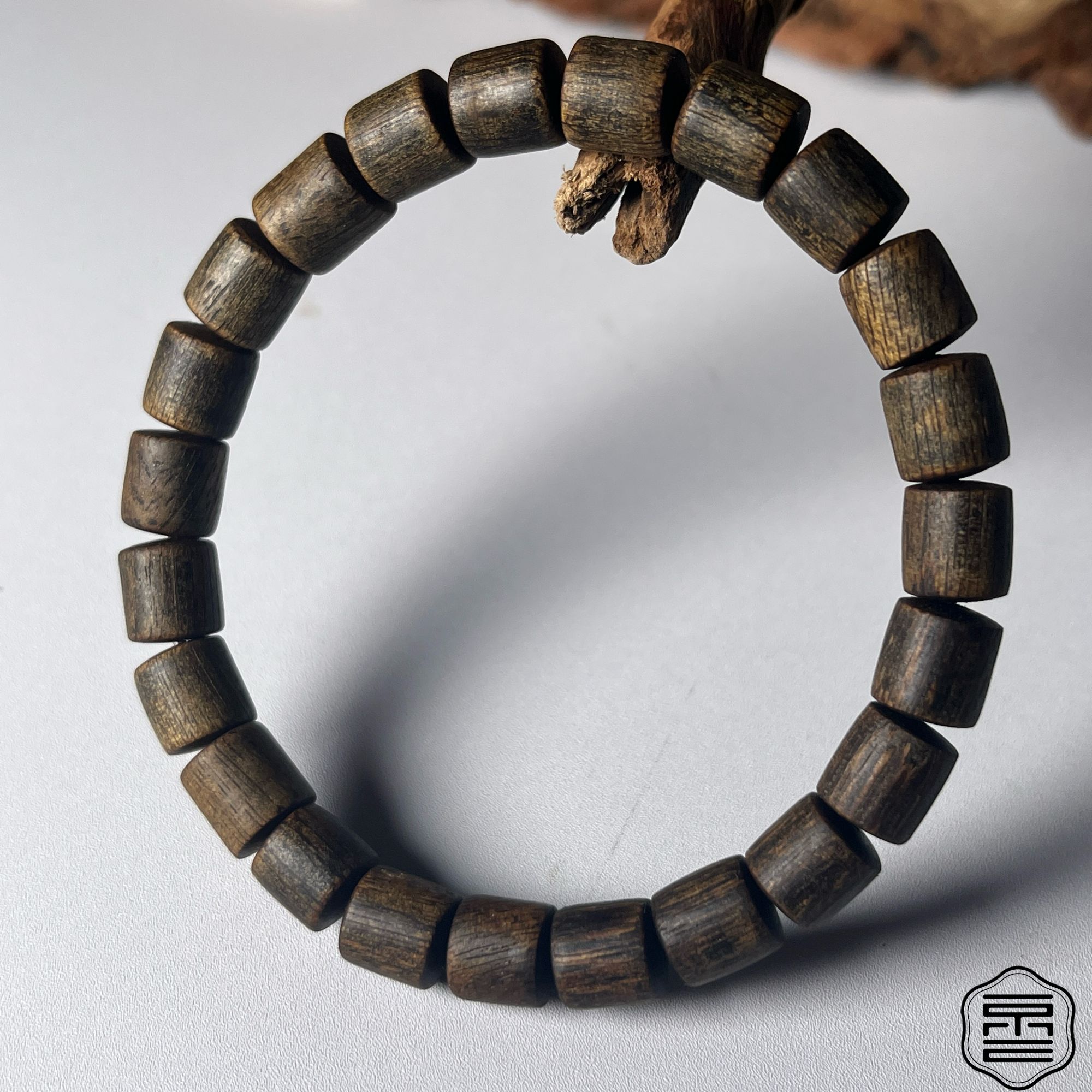 沉香越南芽庄沉香手串8+mm蜜糖结手串单圈沉水级