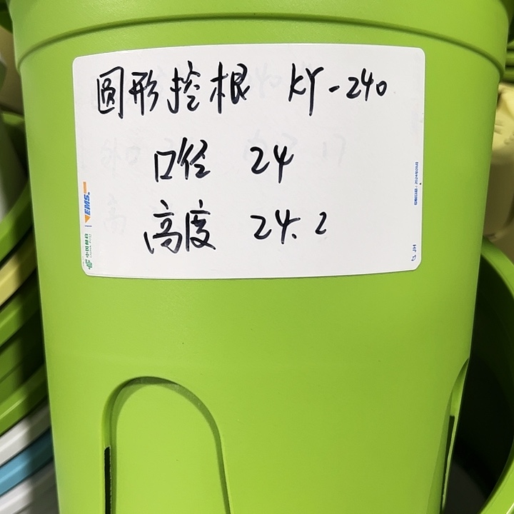 正品圆控口24高24果绿8只无托