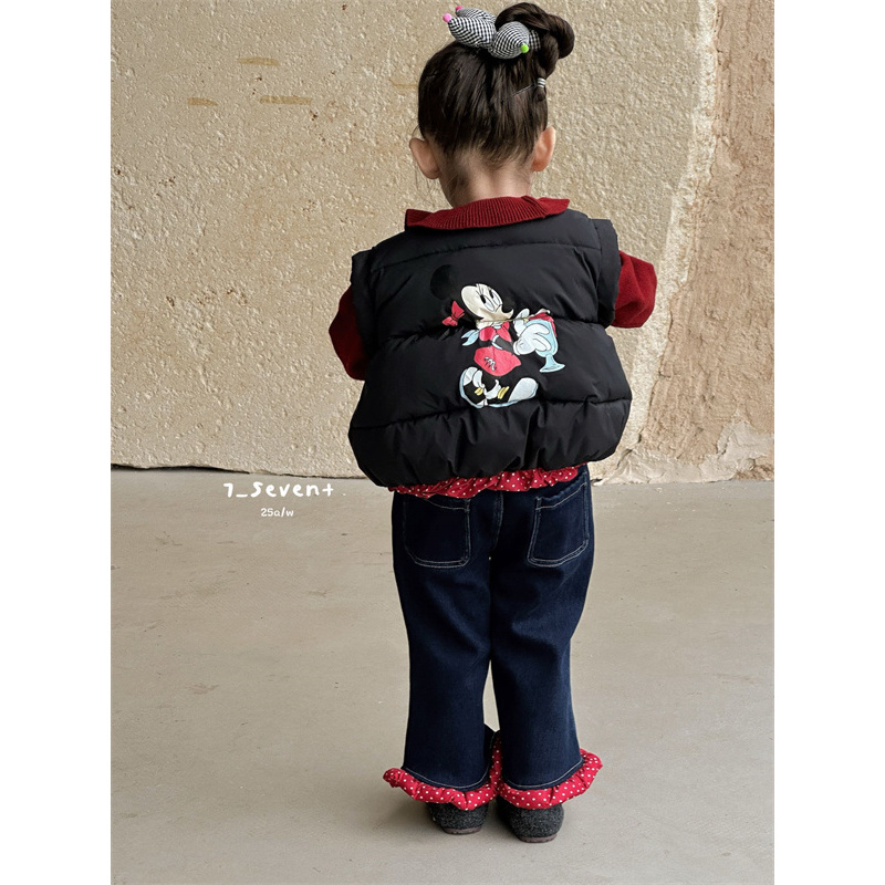 【米妮波点】7Seven·25冬~蝴蝶结羽绒马甲7356（童装汉服）