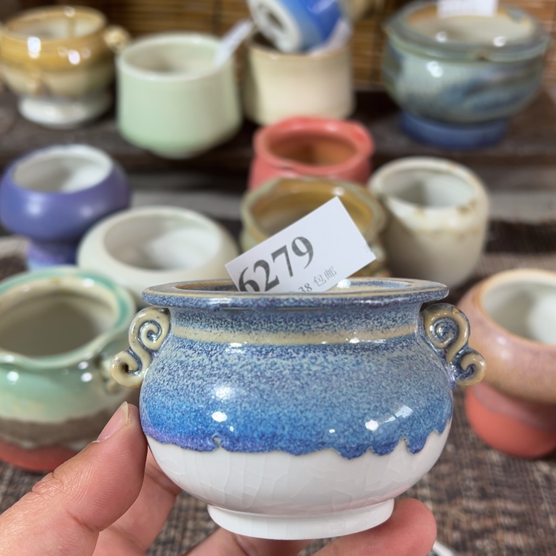 陶瓷景德镇手工花盆