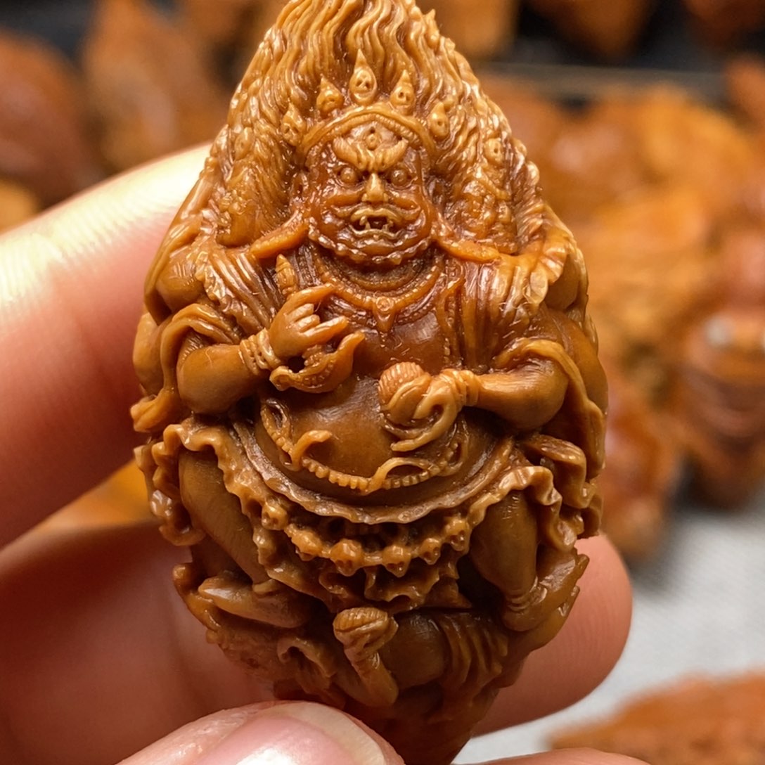 橄榄核手串/手链深**光核雕单子