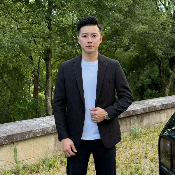 小杰/L-Jie男士男款秋季气质百搭修身时尚休闲暗花西装（0002）