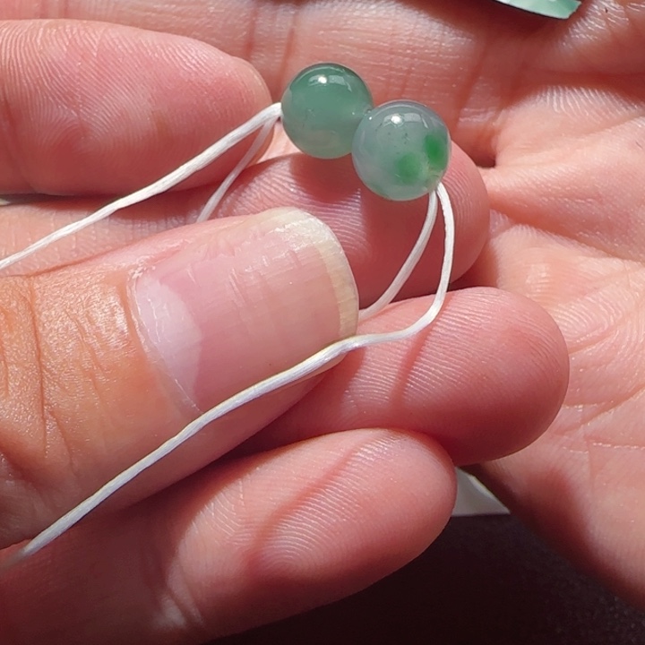 糯****定制翡翠未镶嵌天然翡翠珠子