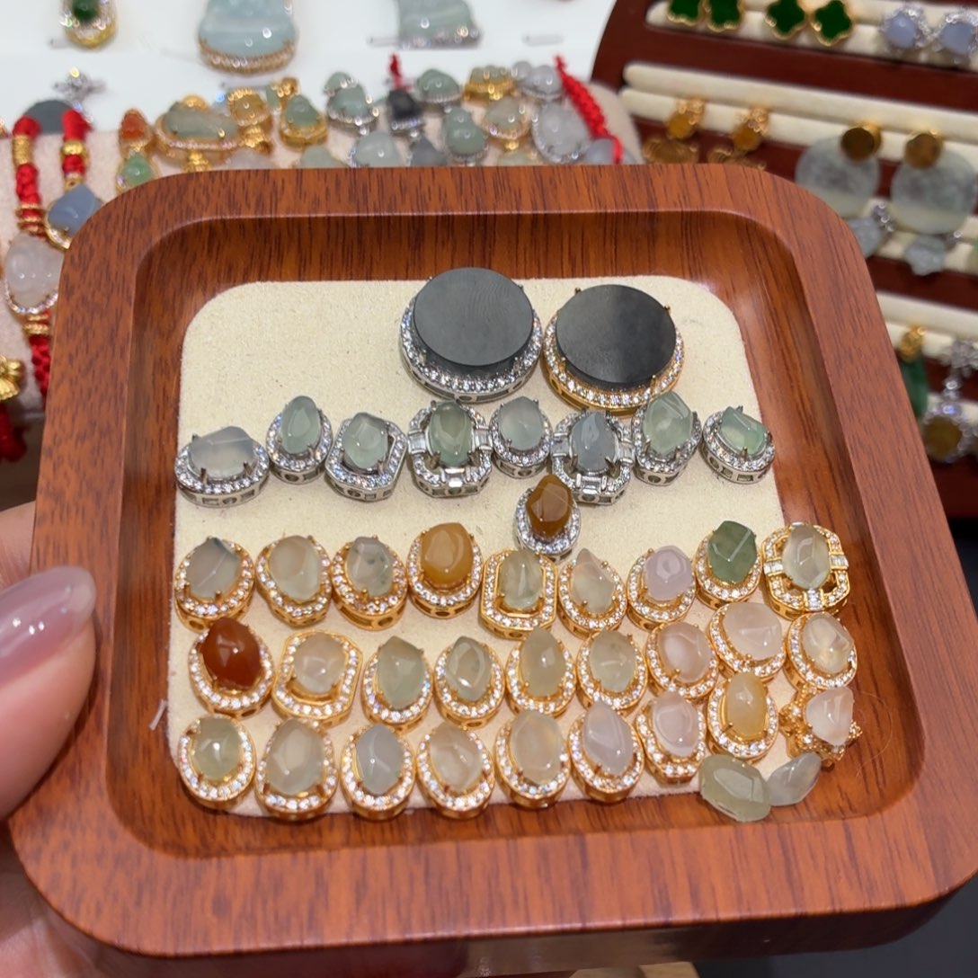 翡翠银S925镶嵌颈饰138一个可挑