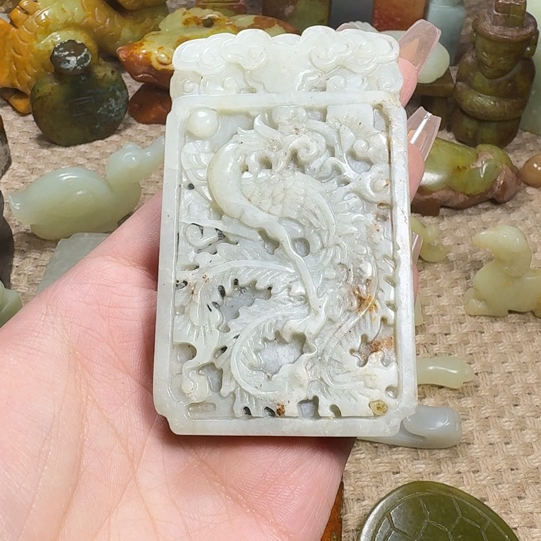 白玉菩提吊坠挂件