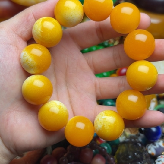 未镶嵌琥珀手串蜜蜡