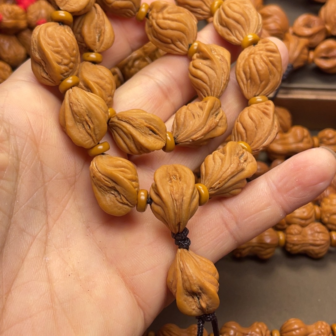 K****桃核手串龙纹桃核8