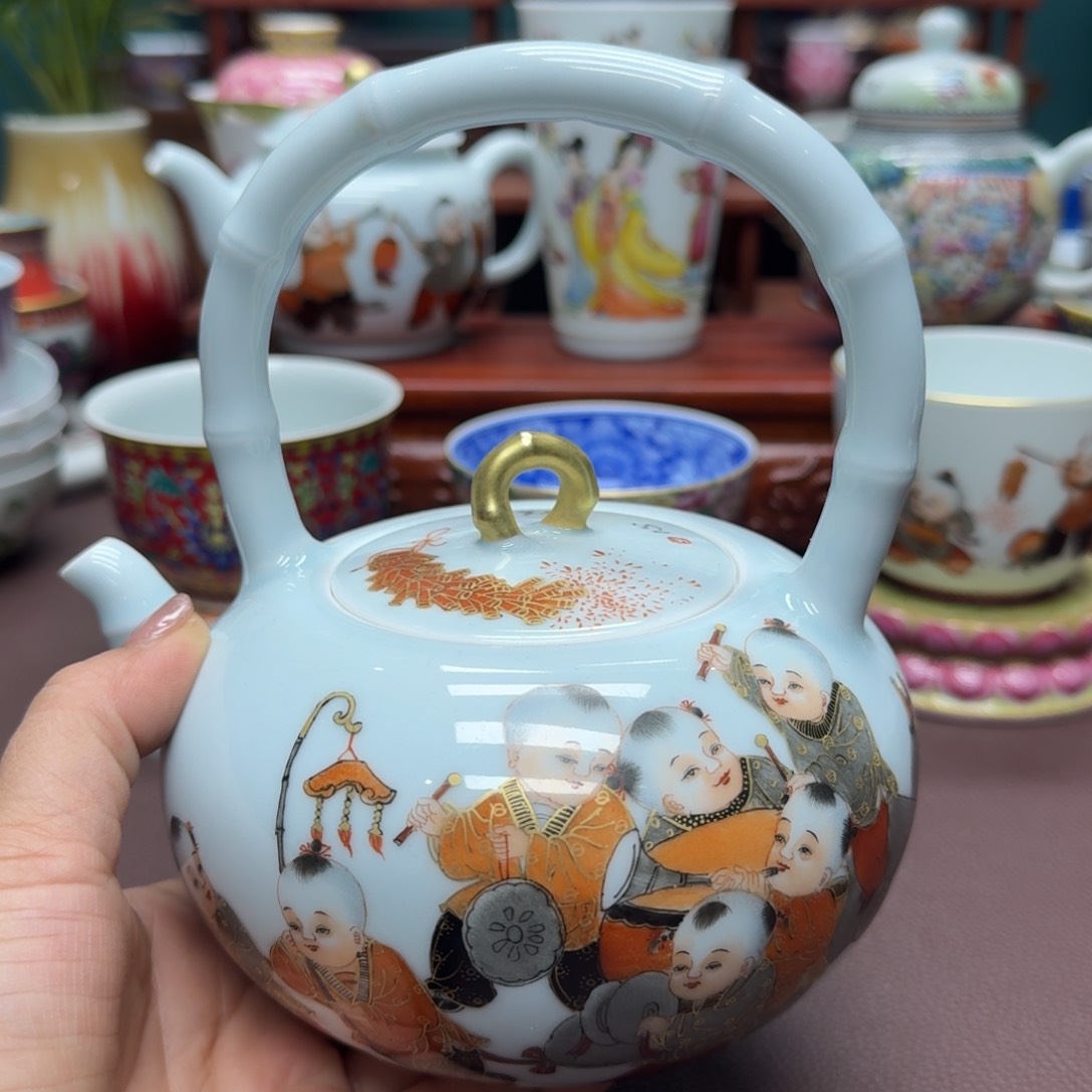 瓷片景德镇仿古手工制作精品展示